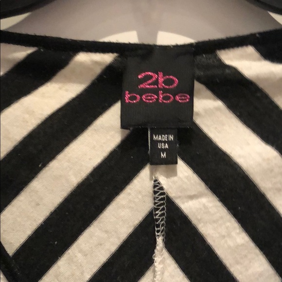 2b bebe Black and White top - Picture 3 of 4
